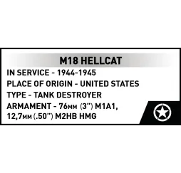 Cobi Klocki M18 Hellcat 1026 klocków