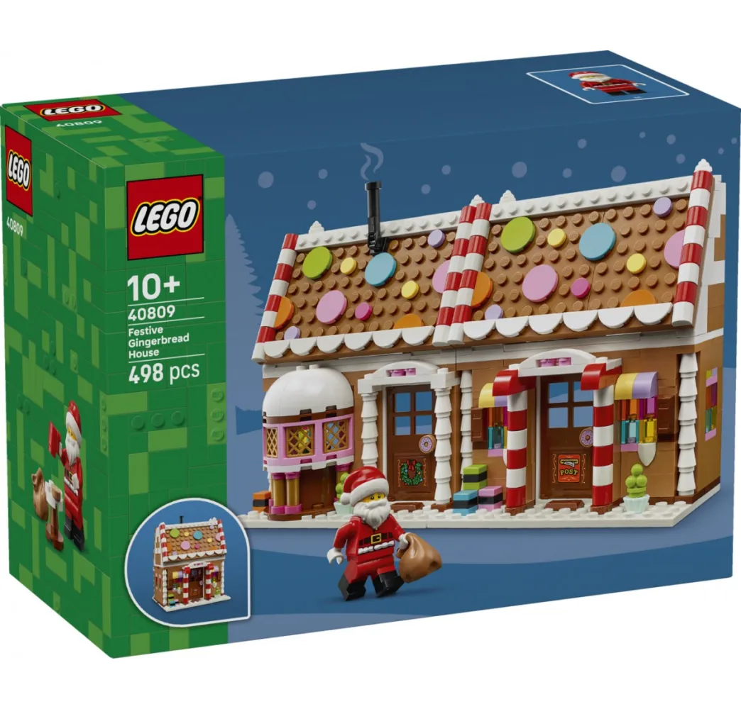 LEGO Klocki Iconic 40809 Świąteczna chatka z piernika