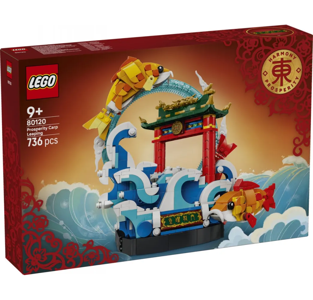 LEGO Klocki 80120 Karp przeskakujący przez Smoczą Bramę