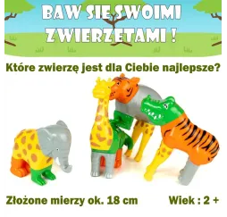 Zestaw Malik Malblo Magnetic Zwierzęta z dżungli