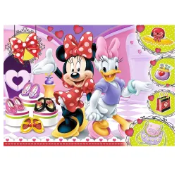 Puzzle 100 elementów Glitter Minnie i błyskotki