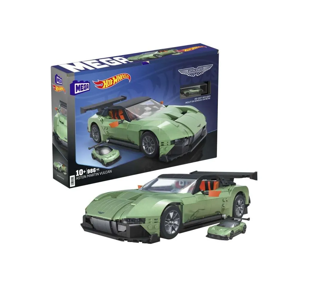 Zestaw konstrukcyjny MEGA Hot Wheels Aston Martin Vulcan kolekcjonerski