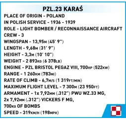 Klocki PZL.23 Karaś