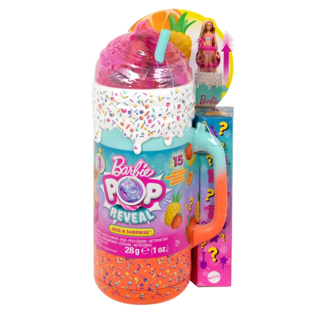 Lalka Barbie Pop Reveal Zestaw prezentowy Tropikalne smoothie