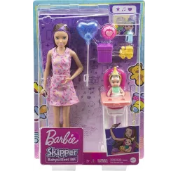 Lalka Barbie Skipper Klub Opiekunek Krzesełko Mini Urodziny GRP40