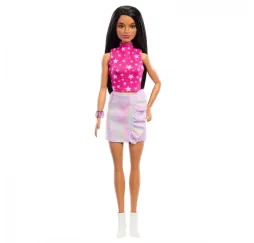 Lalka Barbie Fashionistas top z gwiazdkami