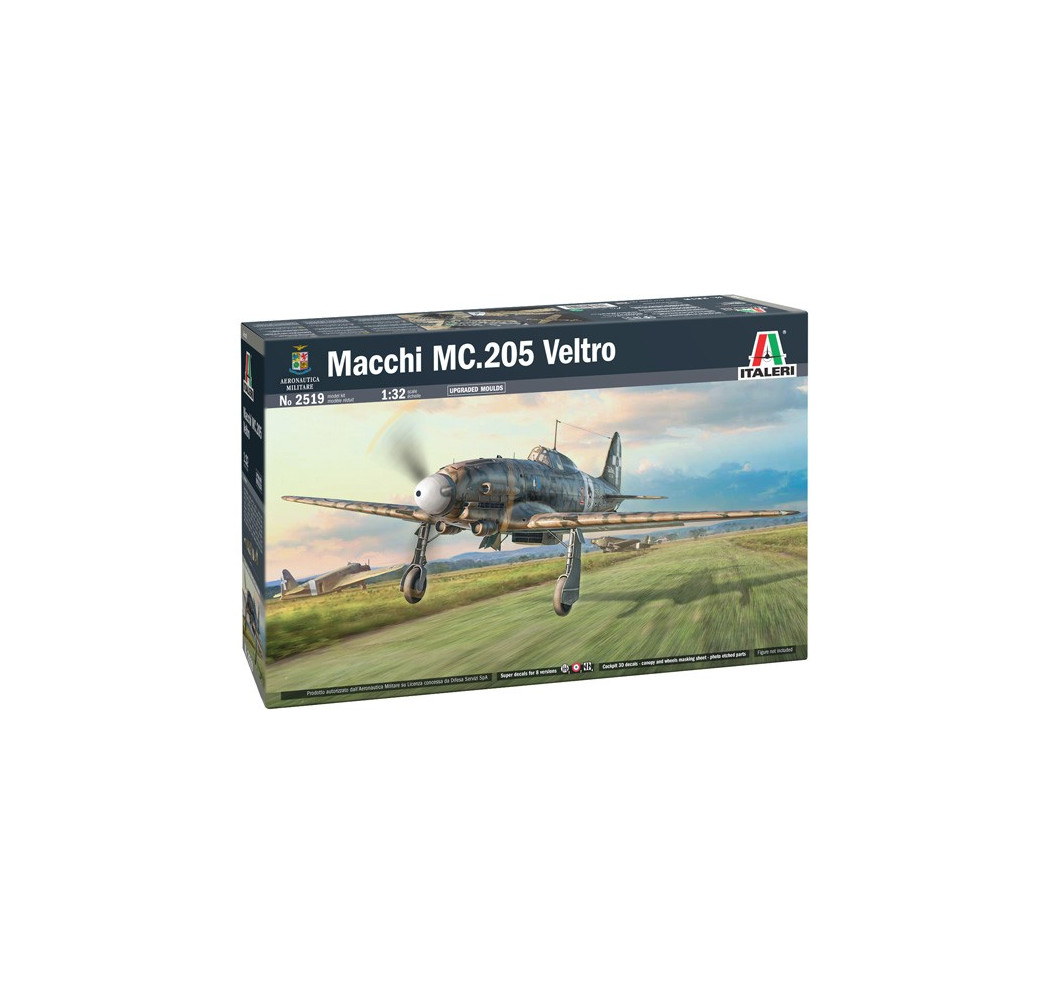 Macchi MC.205 Veltro model plastikowy 1:32 Italeri – modelarstwo