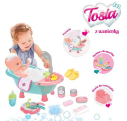 Lalka Tosia z wanienką