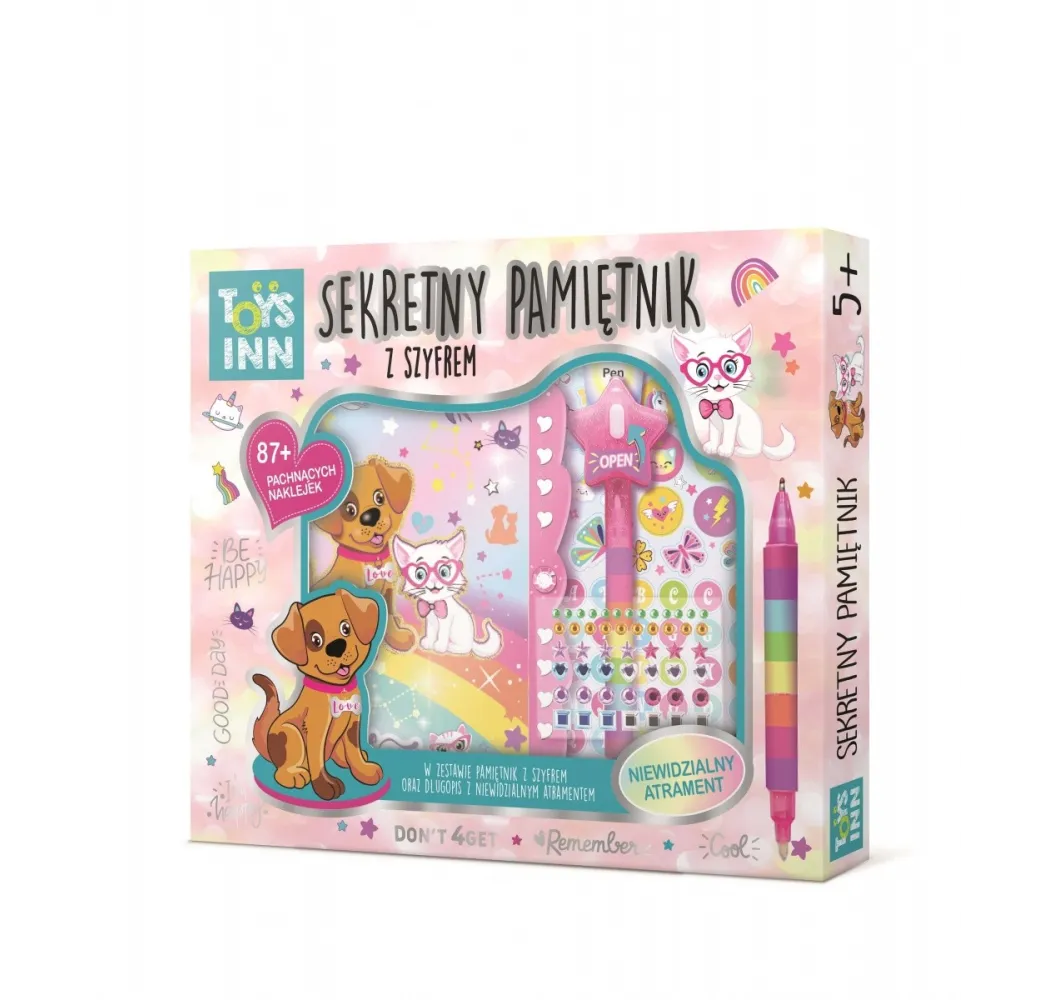 Pamiętnik Secret Message Zwierzęta – artykuły szkolne dla dziewczynek Stnux