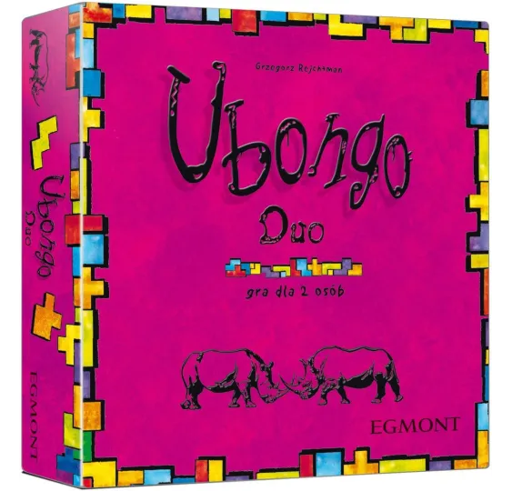 Pudełko gry ubongo w polskiej edycji na jasnym tle